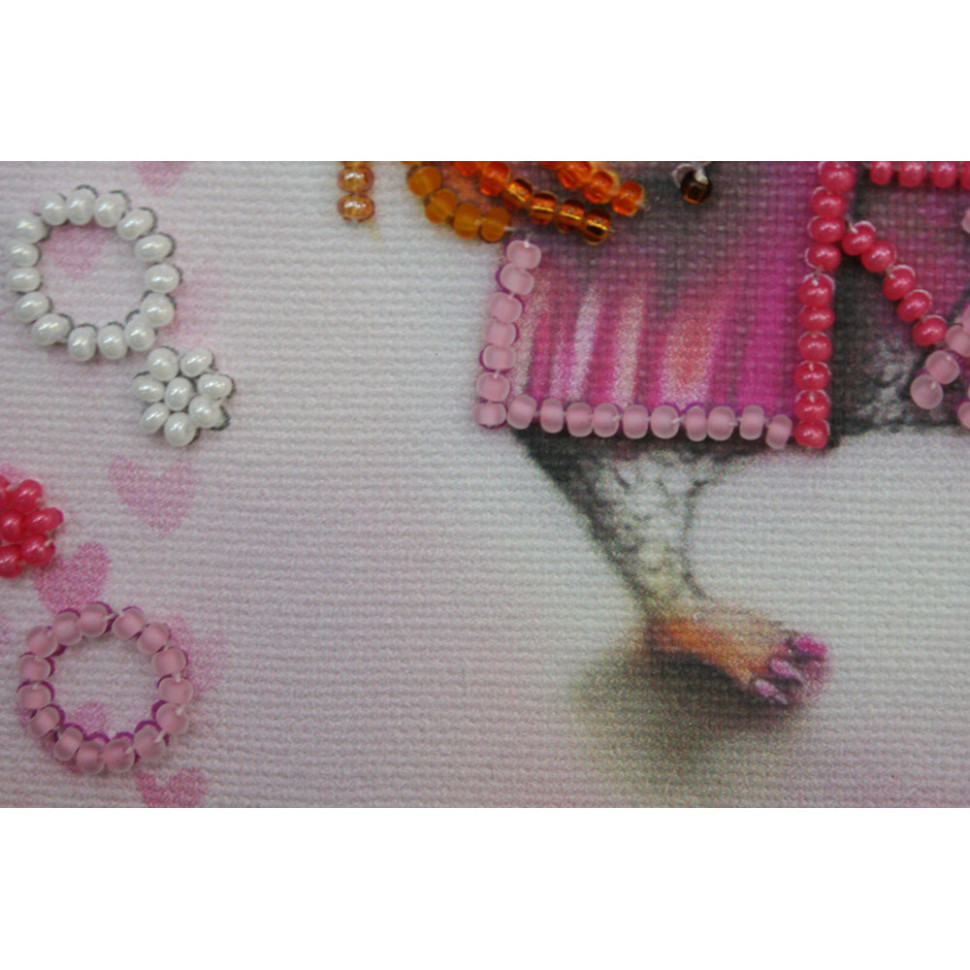 Набір для вишивання бісером "Сова з чашкою кави" AM-104 15х15 см Вінниця - фото 3