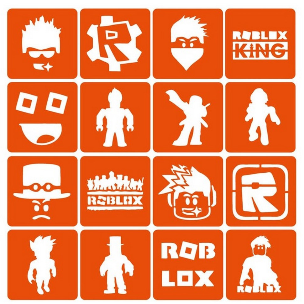 Набор трафаретов для био-тату «Roblox» Roblox_simple-16 Винница - изображение 1