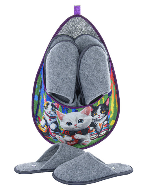 Набор тапочек для гостей Котики качественые тапки 5 пар качественных 36 - 45 размеры Одесса - изображение 5