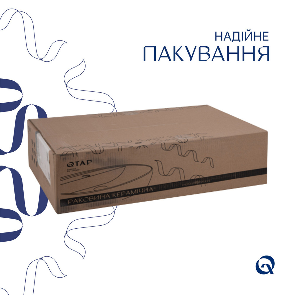 Раковина Qtap Scorpio 615х390х150 White QT1411K491WN Київ - фото 5