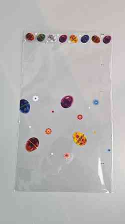 Пакет Великодній з малюнком для паковання подарунків (20*35) No398 (2) "Візерунок крашечок" (100 шт.) Харків