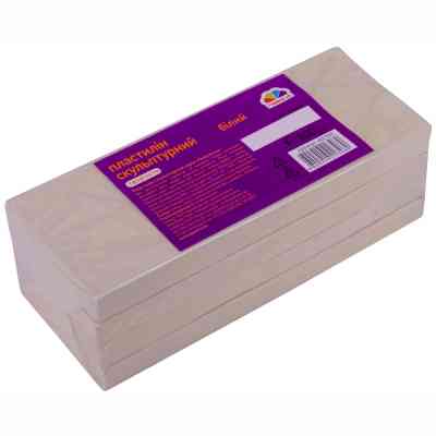 Пластилін ГАММА'UA Скульптурний', білий, 800 г (4820219213260) Вінниця