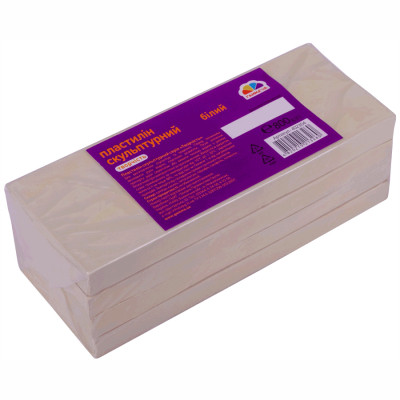 Пластилін ГАММА'UA Скульптурний', білий, 800 г (4820219213260) Вінниця - фото 2