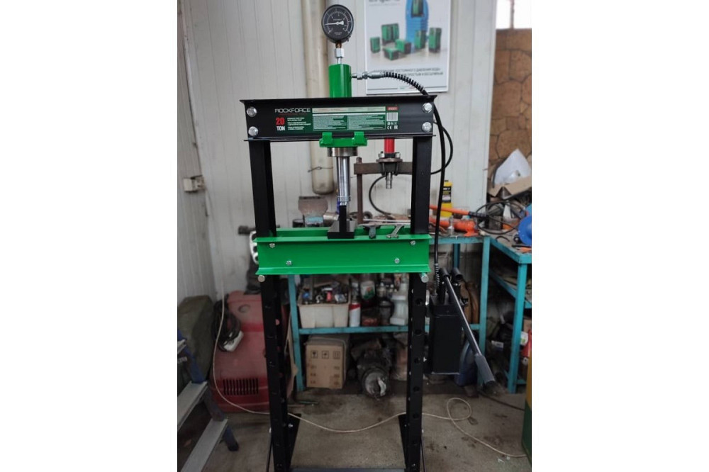 Прес гідравлічний 20т напольний з подвійним виносним насосом(ШВИДКО - ПОВІЛЬНО), (роб. в-а: 0-910ММ) ROCKFORCE Одеса - фото 10