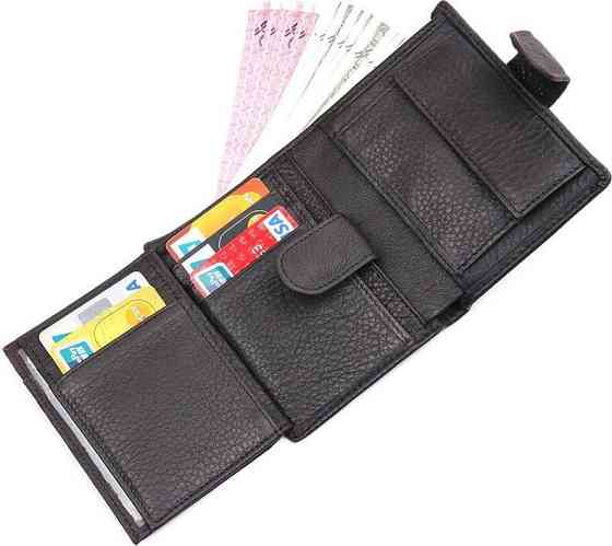 Гаманець чоловічий Чорний (Vintage) Київ