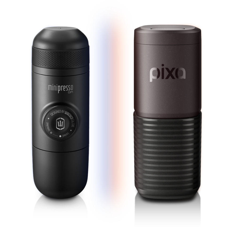 Портативна електрична еспресо-кавоварка Wacaco Pixapresso для меленої кави та капсул, темний бурґунд Киев - изображение 17