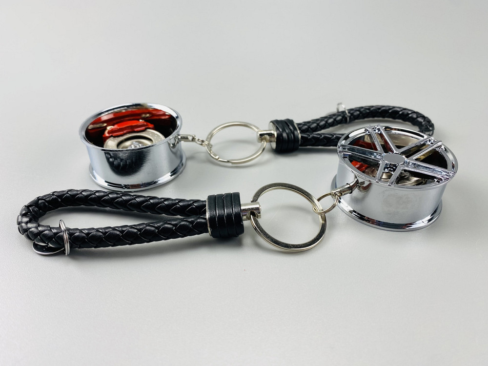 Брелок автомобільний диск колеса, брелок на ключі для водія, брелок металевий на авто ключі Мукачево - фото 3