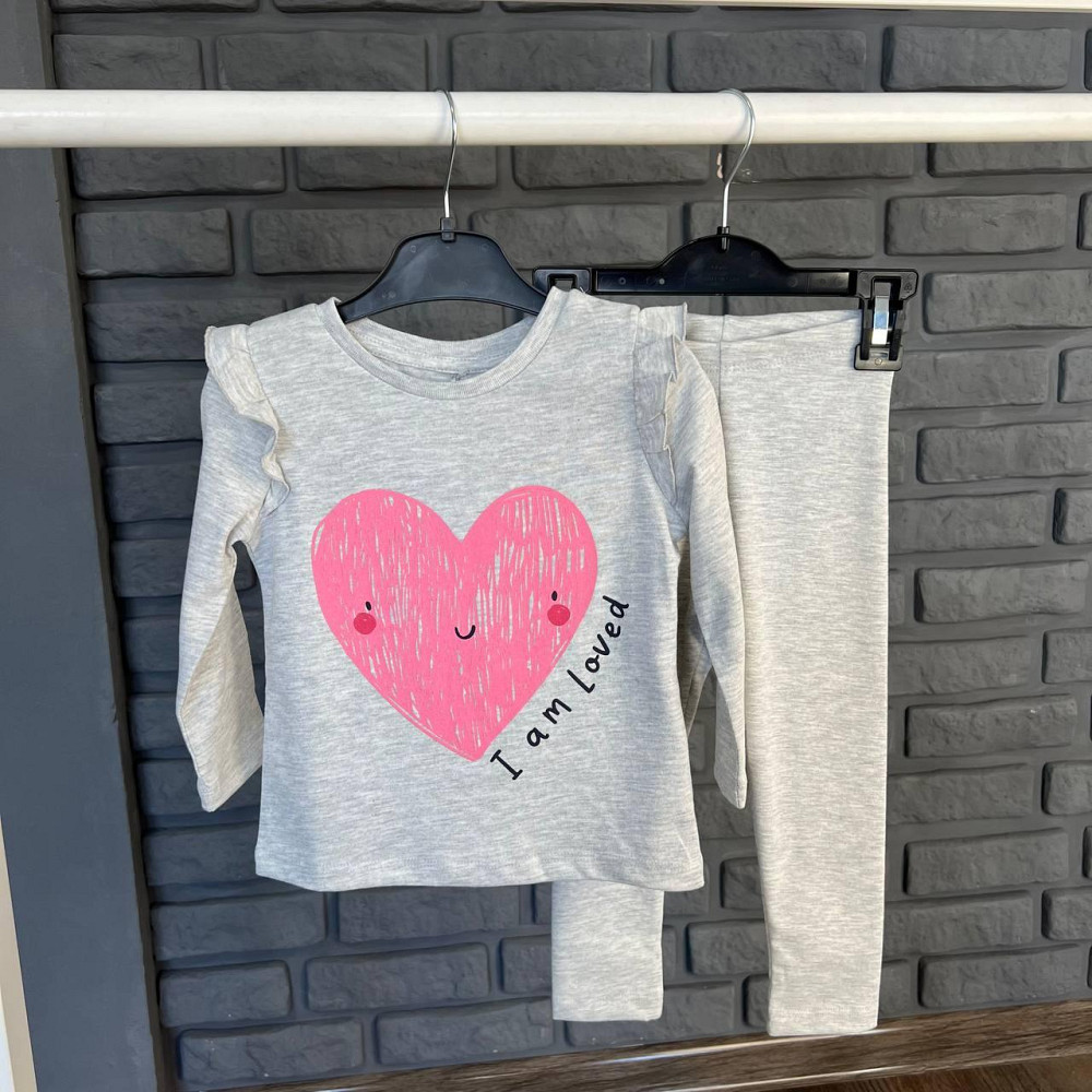 Дитячий Костюм Кофта та Лосіни George Сірий 18-24міс (86-92см) Київ - фото 1