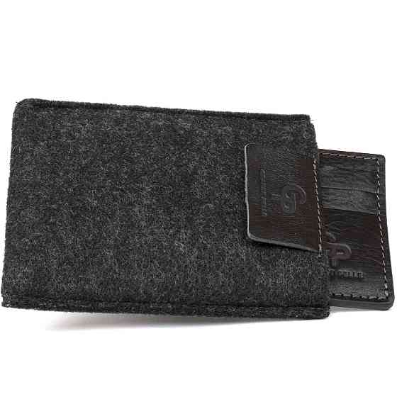 Шкіряний картхолдер GRANDE PELLE 11500 Чорний Київ
