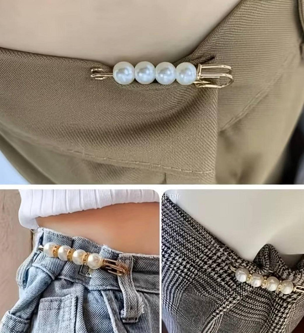 Набір брошок шпильок з перлинами 14 шт, декоративні брошки шпильки для одягу, жіночі брошки для сукні, піджака та пальта Київ - фото 4