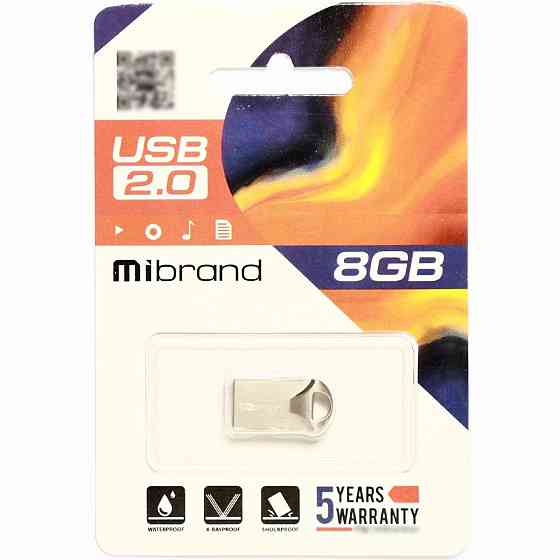 Flash Mibrand USB 2.0 Hawk 8Gb Silver Київ