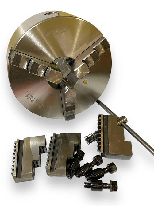 Патрон токарний San Ou  160 мм 3х кул   7100-0027 під конус Харків - фото 1