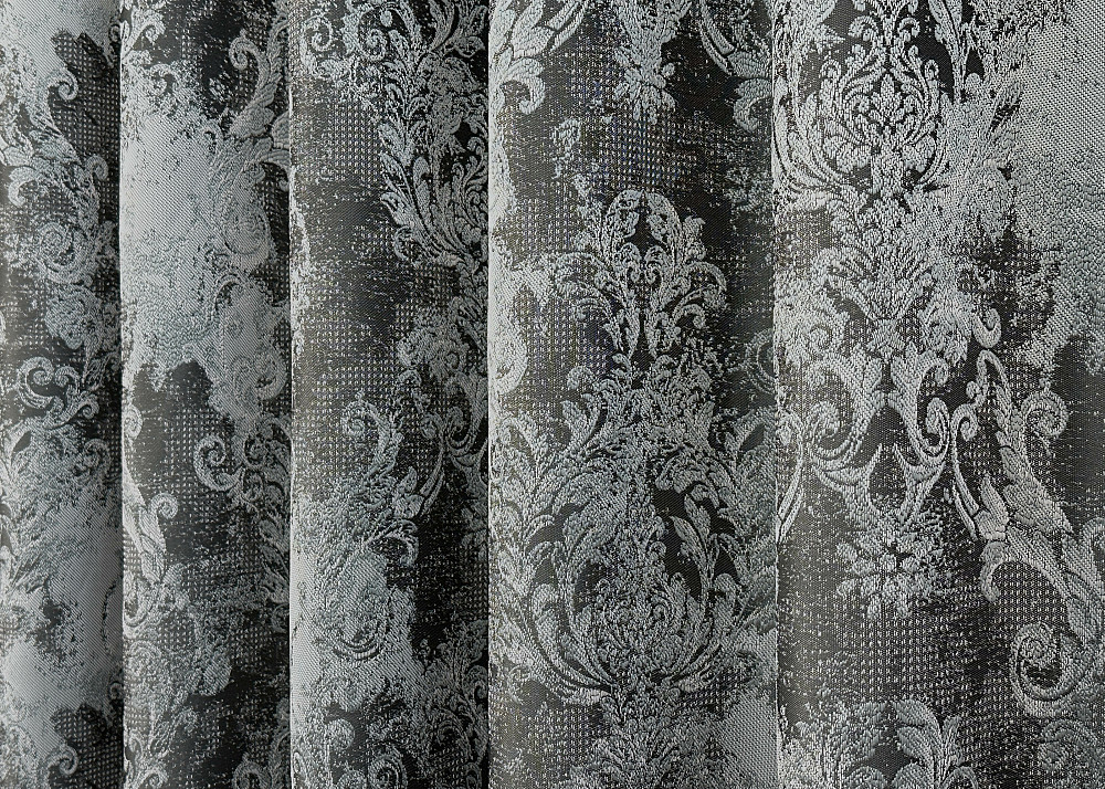 Комплект готових штор VR-Textil Льон Преміум № 1838ш Графітовий з сірим 200х290 см 2 шт (32-153) Київ - фото 7