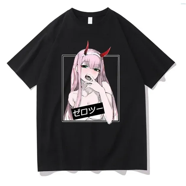 Футболка чоловіча з аніме принтом Мілій у Франксі 02Розмір оверсайз (S/M/L) Чорний AnimeT1058 Дніпро - фото 1