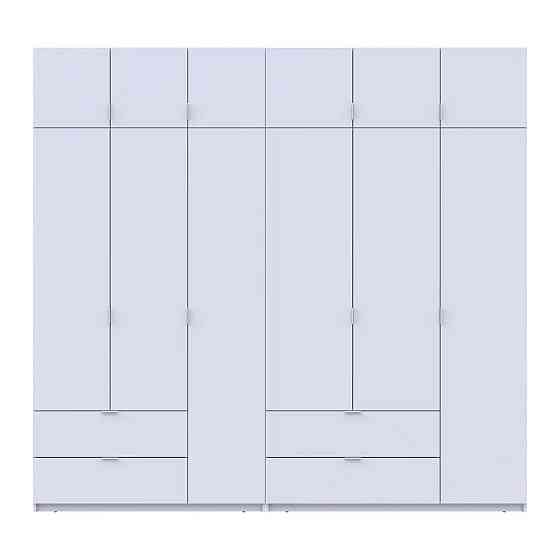 Шафа для одягу Doros Лукас Біла 3+3 ДСП 255х50х240 DRS-011684 (42005110) Львів