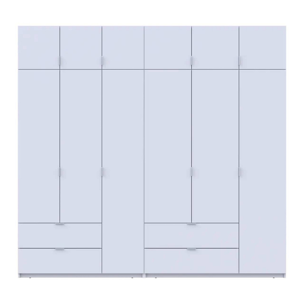 Шафа для одягу Doros Лукас Біла 3+3 ДСП 255х50х240 DRS-011684 (42005110) Львів - фото 4