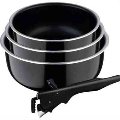 Набор посуды Bergner Click&Cook ковші 16/18/20 см 4 предмета (BG-31608-BK) Винница