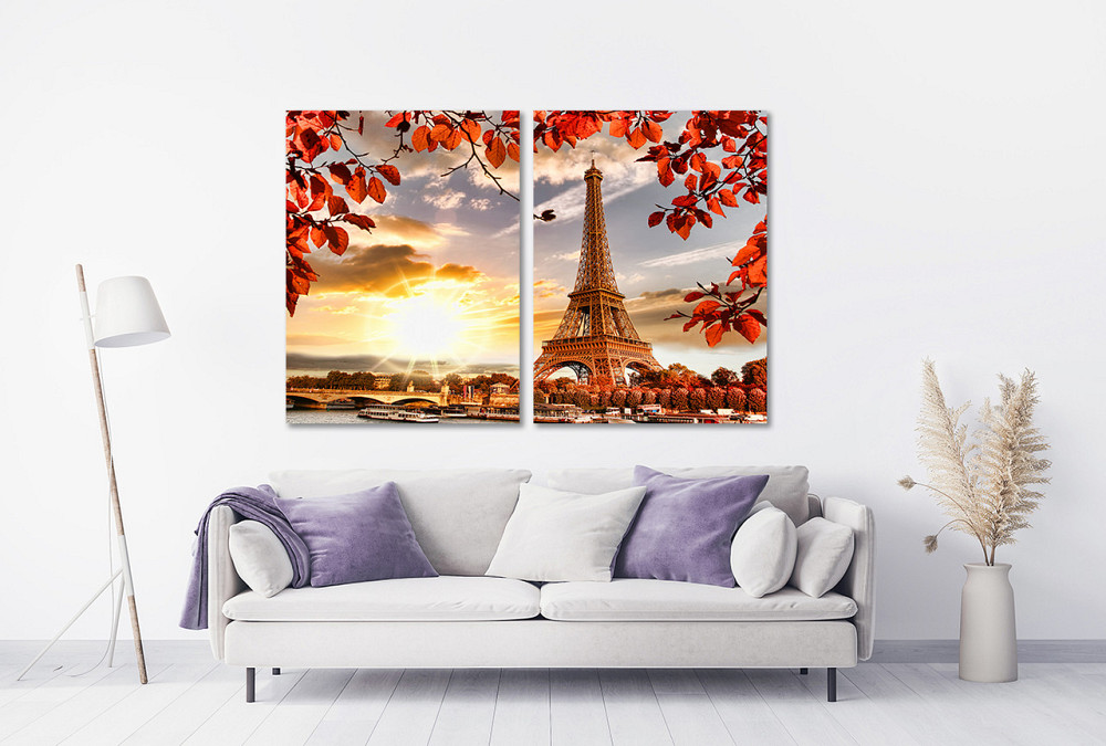 Модульная картина в гостиную / спальню   Париж TLV-2_021 120х170 см Київ - фото 2