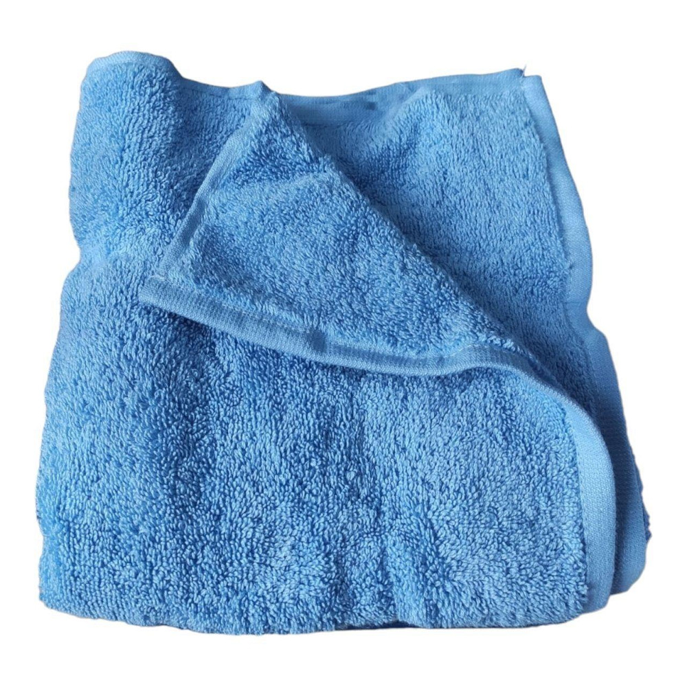 Рушник махровий 70×140 щільність 500 блакитний Київ - фото 3