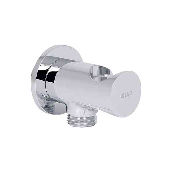 Під'єднання з тримачем для шланга Qtap Spojecti округле QTCRMBH030 Chrome Київ
