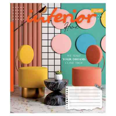 Тетрадь 1 вересня А5 Interior 60 листов, линия (766477) Винница