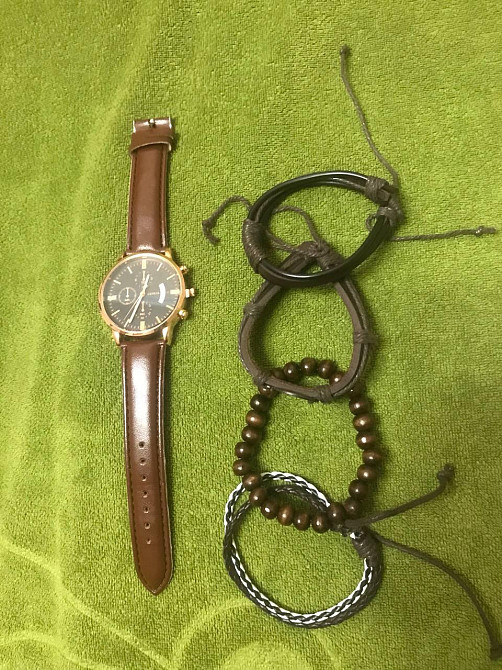 Часы мужские GENEVA Original brown + браслеты Киев - изображение 7