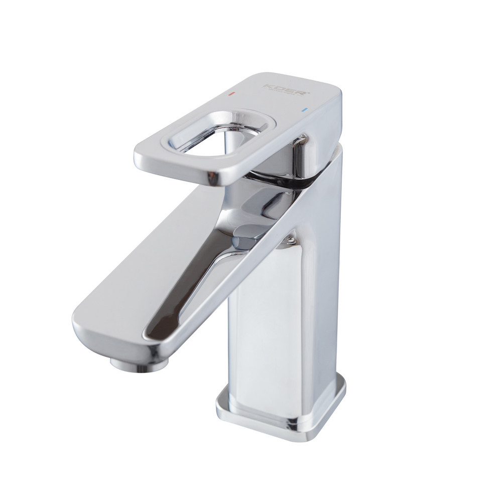 Змішувач для умивальника Koer KB-10031-01 (KR5430) сучасний дизайн Харків - фото 8