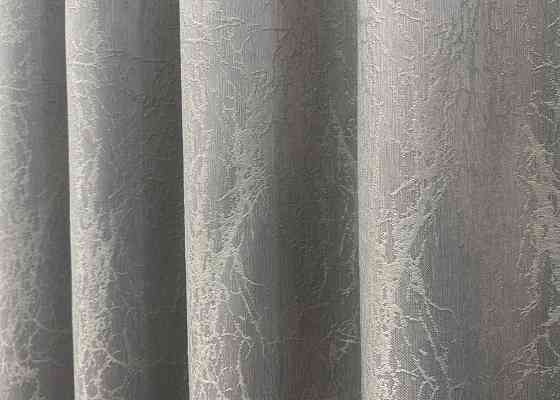 Комплект коротких штор VR-Textil Жакард Viva Marmo № 1781ш Світло-сірий 140х170 см 2 шт (35-0366) Київ