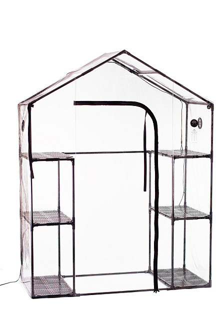 2х поверхова міні-теплиця з полицями під квіти для патіо та балкона, тераси Sezam Akrur (без LED осв Бориспіль - фото 6