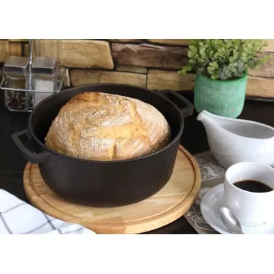 Кастрюля Brizoll чавунна без кришки 4 л (P-4L) Винница - изображение 10