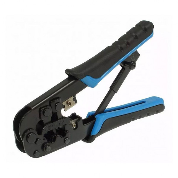 Обжимка RJ-11/RJ-12/RJ-45, трещітка , гумові ручки, KD-T5684R (KD-T5684R) Киев - изображение 1