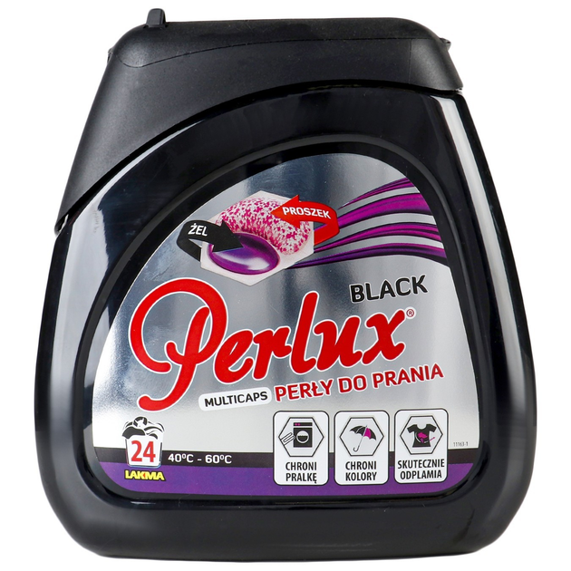 Капсули для прання LAKMA PERLUX BLACK 24 шт для чорних речей Львів - фото 1