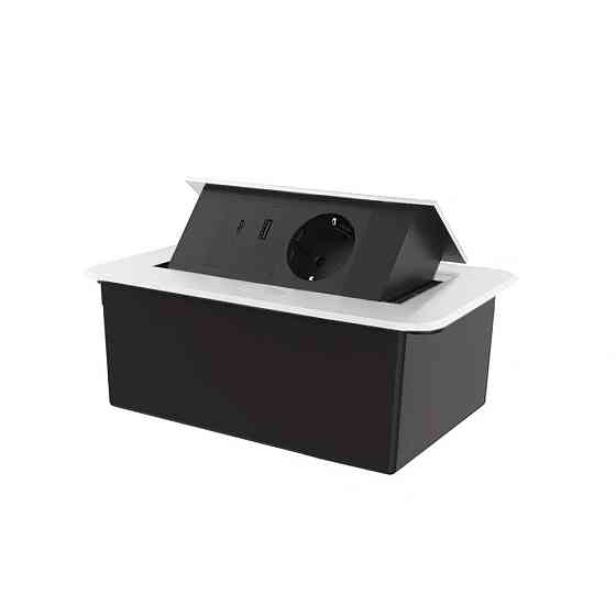 LIVOLO Меблева розетка LIVOLO біла, вбудована у стільницю, з USB-A і USB Type-C 36 Вт, висувна, Коломия