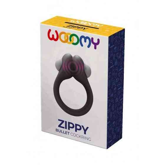 Эрекционное виброкольцо Wooomy Zippy, 1 виброрежим, диаметр 3–4,2 см Sex Aura Киев
