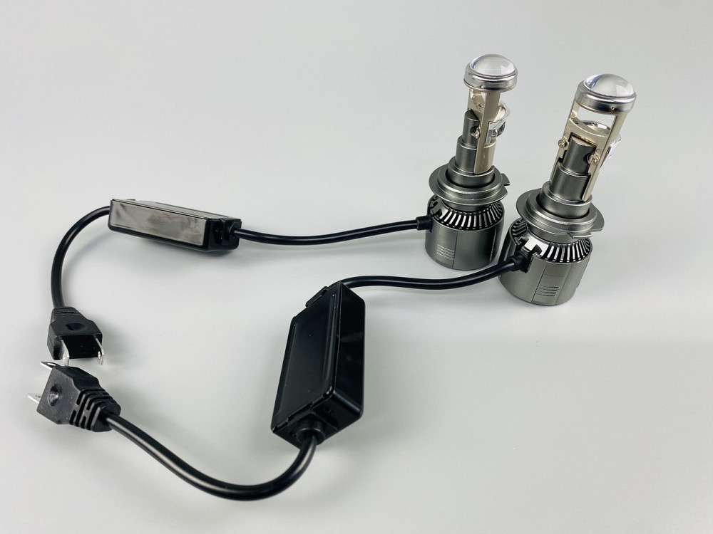 Лампа світлодіодна комплект 2 шт. 12 V 90 W set (реальних ватів) LED + лінза + цоколь H7 Мукачево - фото 8