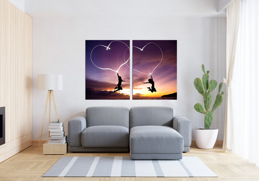 Модульная картина в гостиную / спальню Закохані серцяTLV-2_019 70x102 см Киев - изображение 3