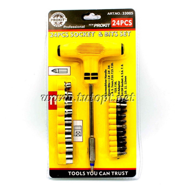 Набор инструментов отвёртка + биты + головки / Prokit 33005 / 1080 Днепр - изображение 2