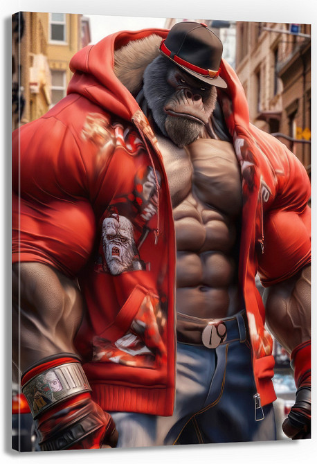 Картина Холсті в спортзал  Мавпа KLM_6 70х100 см Київ - фото 1