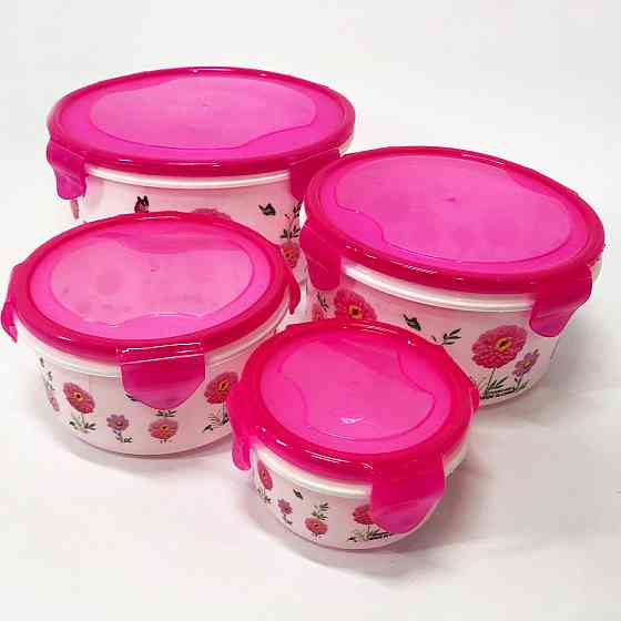 Набір пластикових судків UNIQUE UN-1512. Колір: рожевий LM-45 Львів