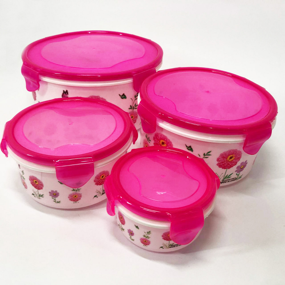 Набір пластикових судків UNIQUE UN-1512. Колір: рожевий LM-45 Львів - фото 6