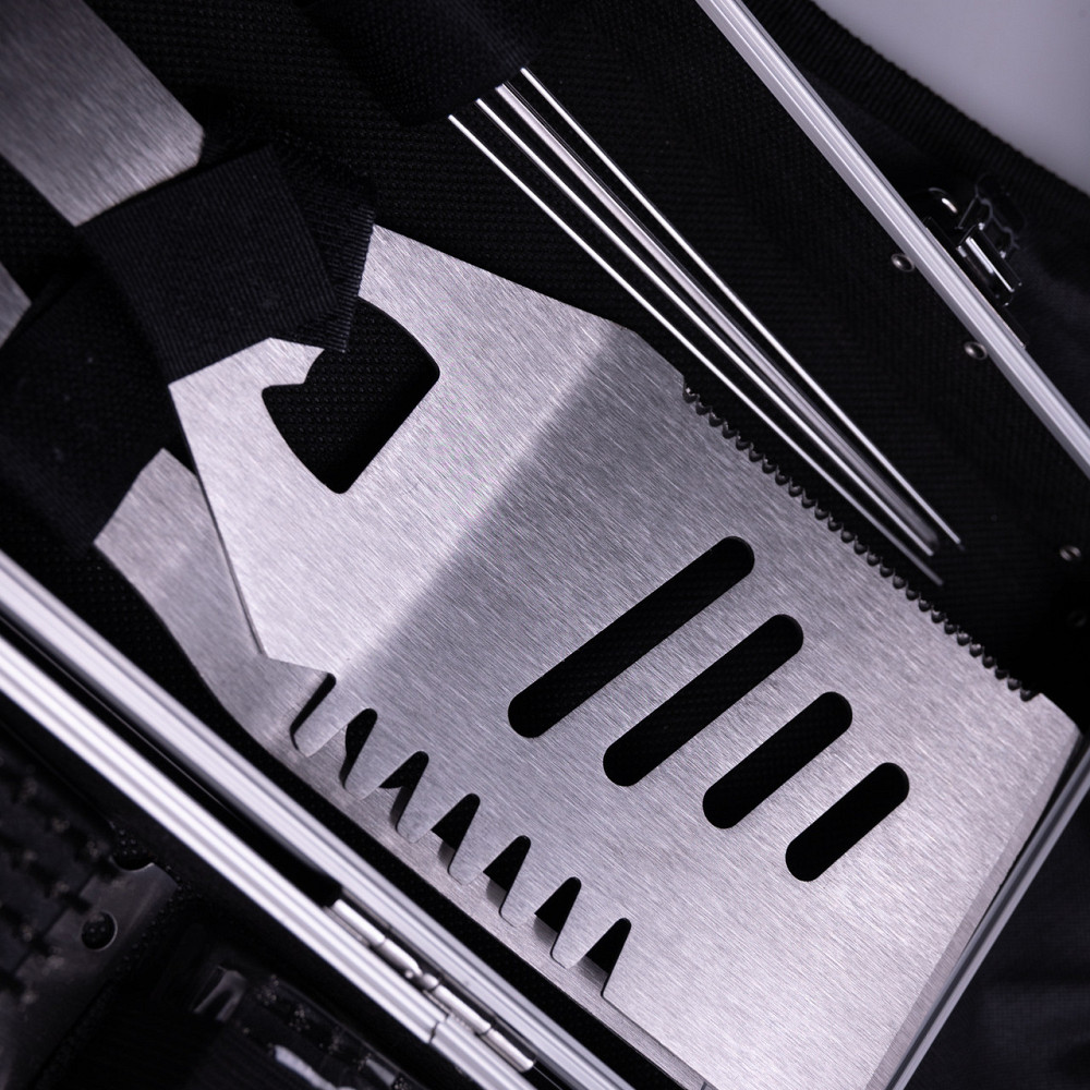 Lugi Набір аксесуарів для барбекю, мангала, гриля 19 предметів 42х14х7.5 см в кейсі HP-21-3 Коломия - фото 3