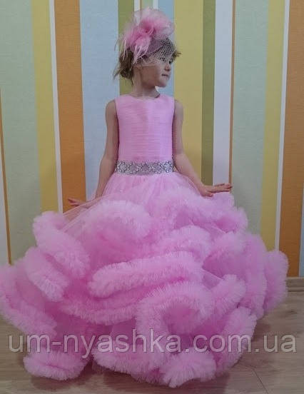 Пышное платье Облачко РОЗОВОЕ на 4-5, 6-7, 8-9 лет Кривой Рог - изображение 1