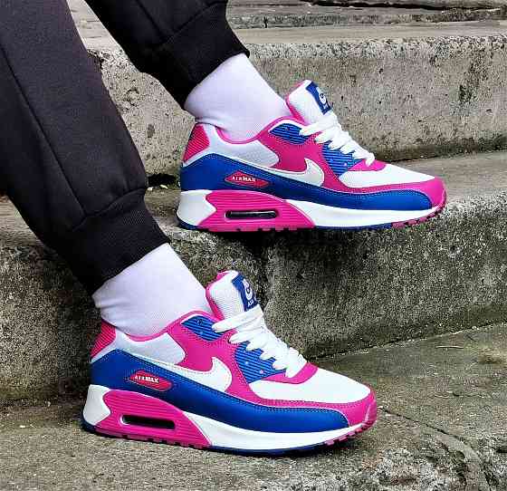 Кроссовки Nike 90 Женские Разноцветные с Амортизацией Цветные Найк (размеры: 37,38) Видео Обзор Днепр
