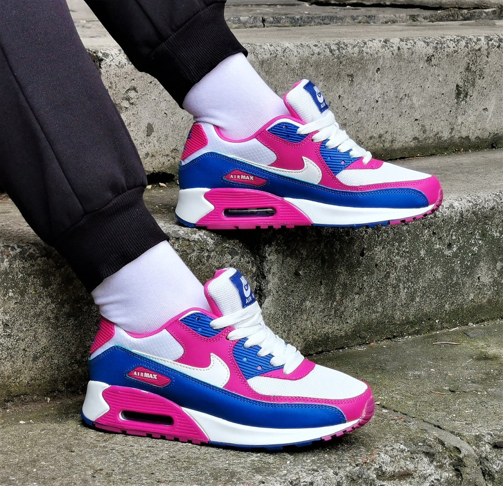 Кроссовки Nike 90 Женские Разноцветные с Амортизацией Цветные Найк (размеры: 37,38) Видео Обзор Днепр - изображение 1