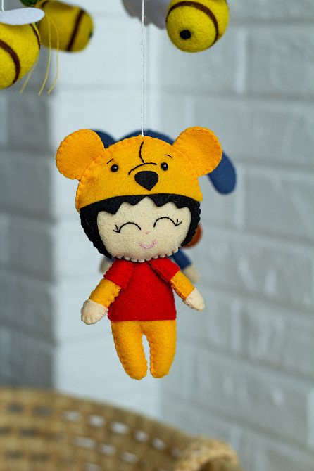 Музичний мобіль WoolyFox «Веселі дівчатка» з 35 мелодіями персоналізований Київ - фото 3