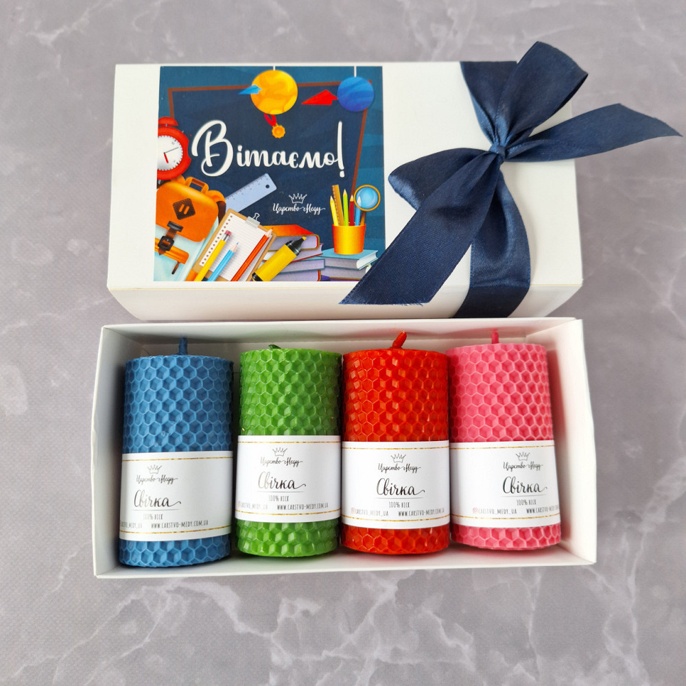 Подарок учителю, набор свечей ручной работы в подарочной коробочке. Яркие Одесса - изображение 5