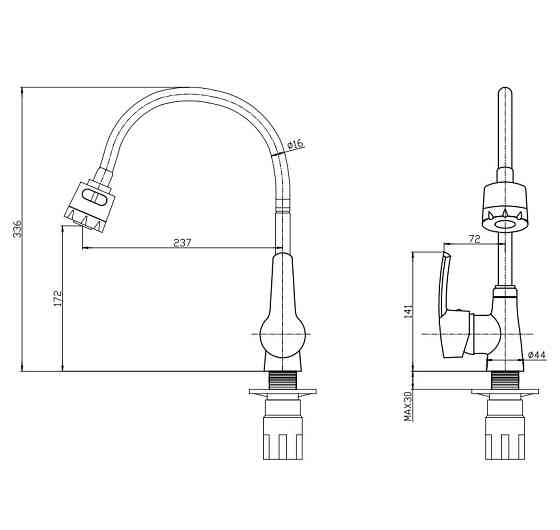 Кухонний змішувач Mixxus Pamela 014 Nut Reflector MI6265 Харків