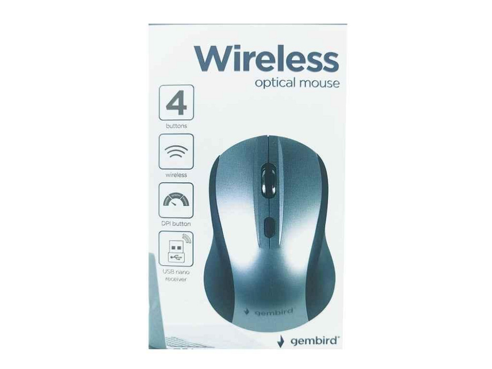 Мишка бездротова компютерна MUSW-4B-02-BS ТМ Gembird Київ - фото 1
