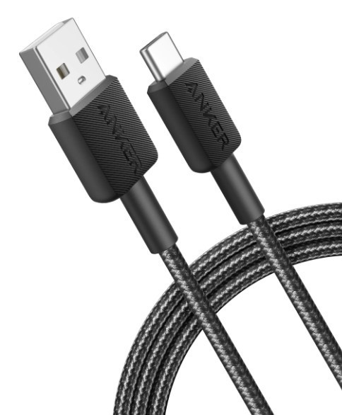 Кабель Anker 322 USB-A to USB-C - 0.9m Nylon Black (6926987) Київ - фото 2