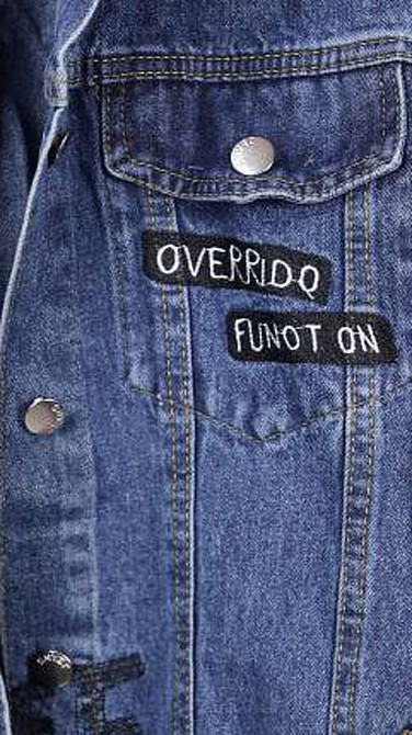 Джинсовая куртка женская оверсайз с надписью р 42-48 Харьков - изображение 5